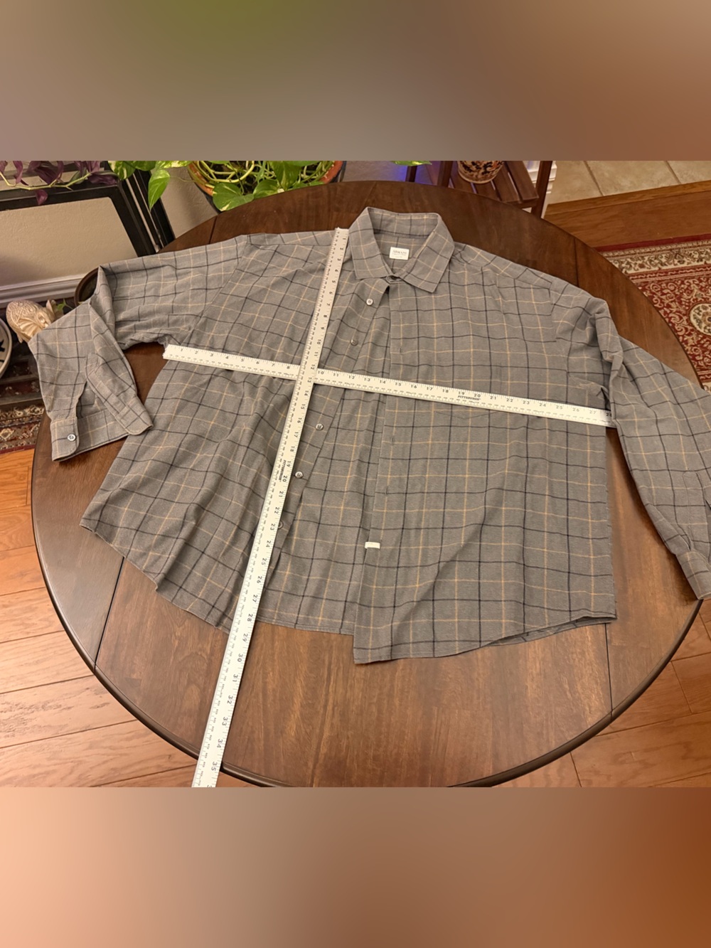 Armani Collezioni Gray Plaid Lightweight Shirt Jacket